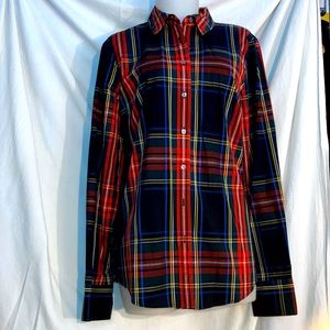 J Crew slim-fit shirt in Stewart tartan